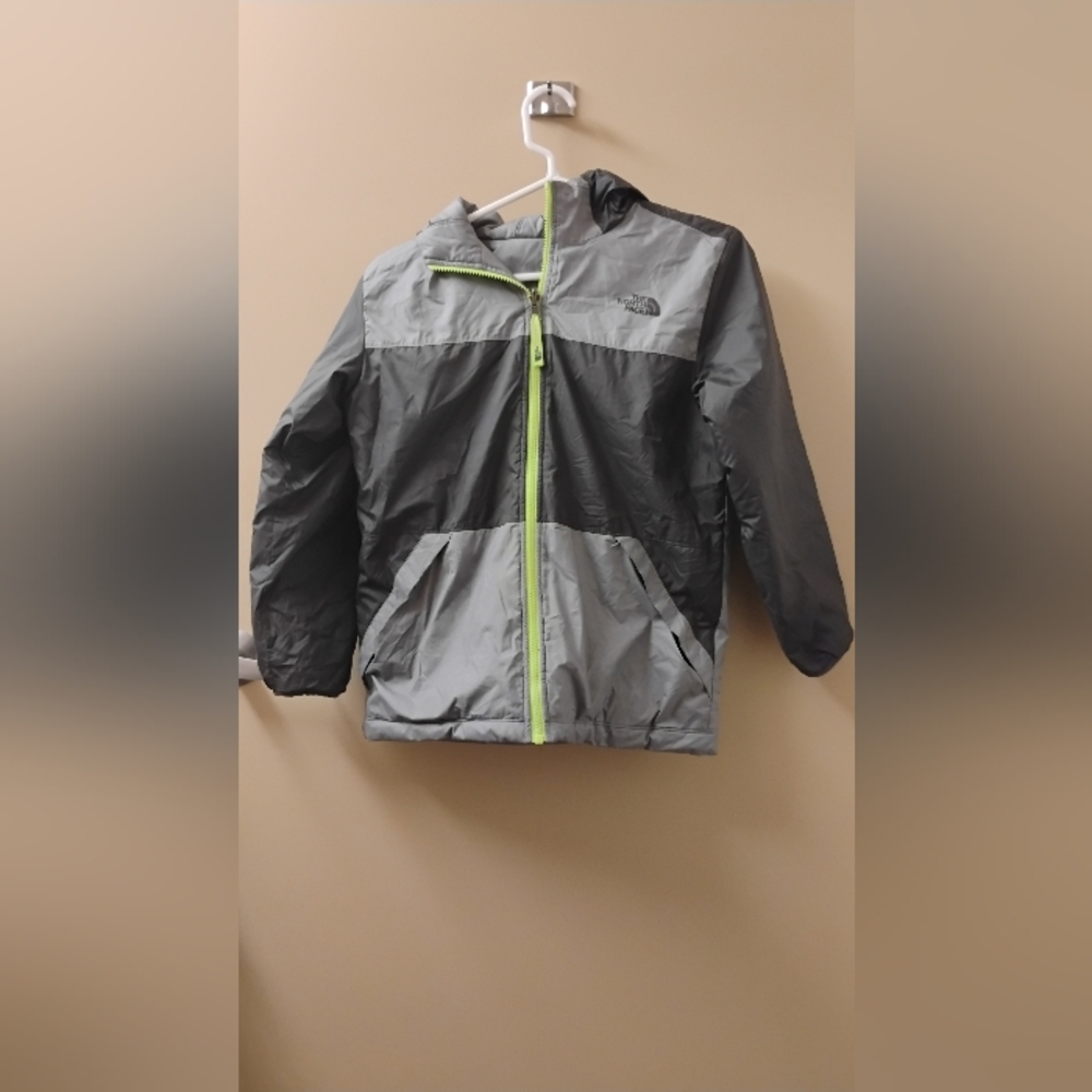 The North Face Boys Reversible Hooded Puffer Fleece Jacket Sz M 10-12